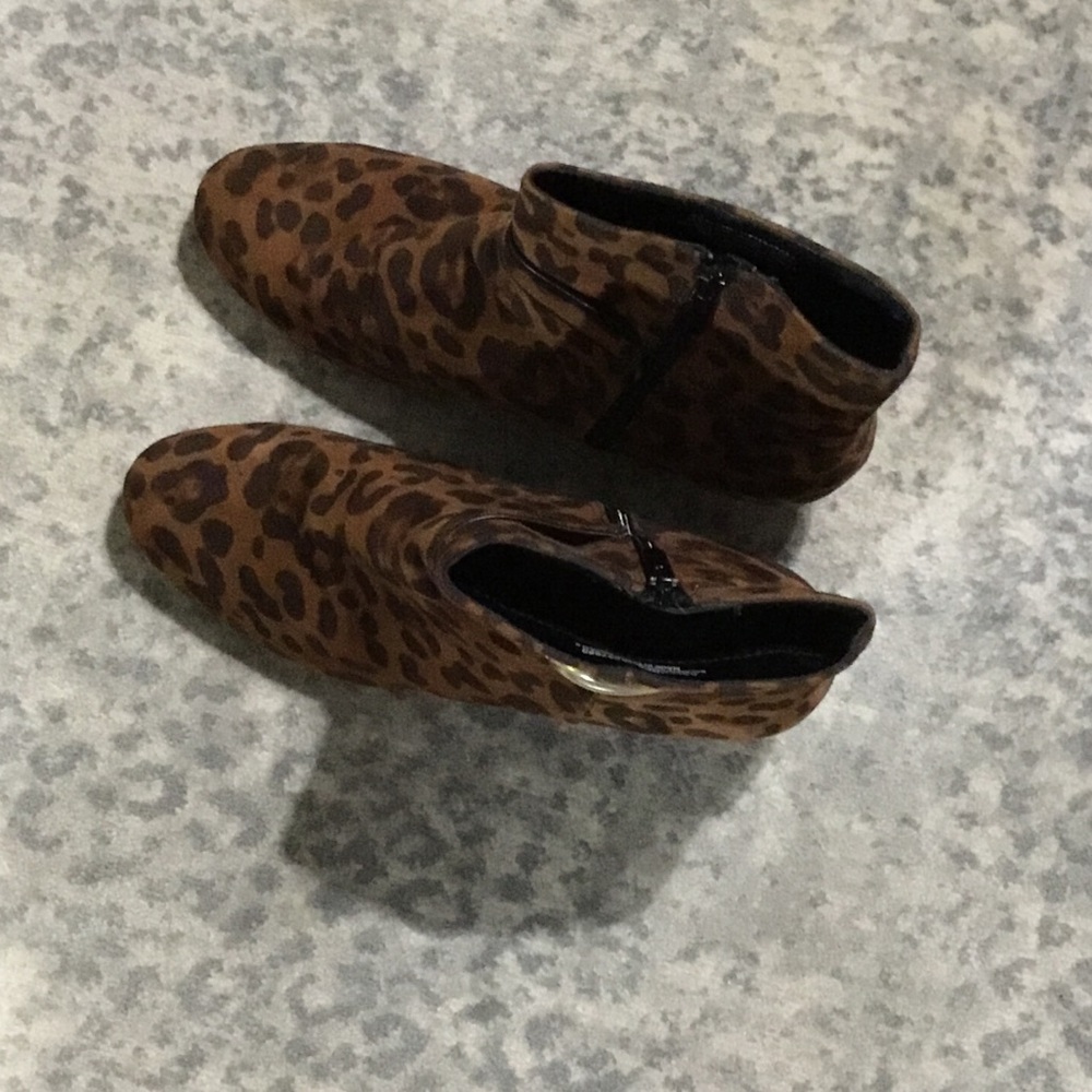 Impo Leopard Print Ankle Boots